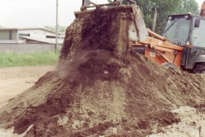 Miscelazione del top soil